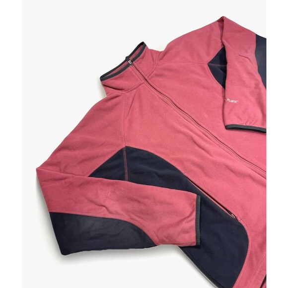 LL Bean Jacket Womens Large L Full Zip Fleece Polartec Fleece Y2K Retro - Picture 7 of 10
